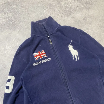 Polo Ralph Lauren Great Britain Vintage Zip Up Hooded Jacket