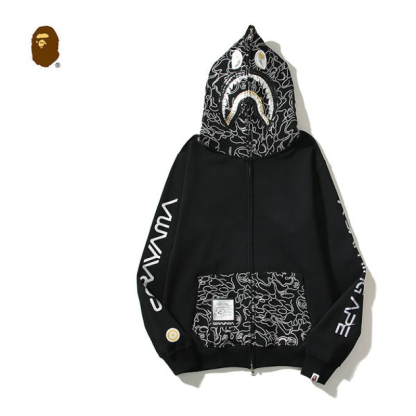 XL Bape x Hajime Sorayama Shark Full Zip-Up Hoodie