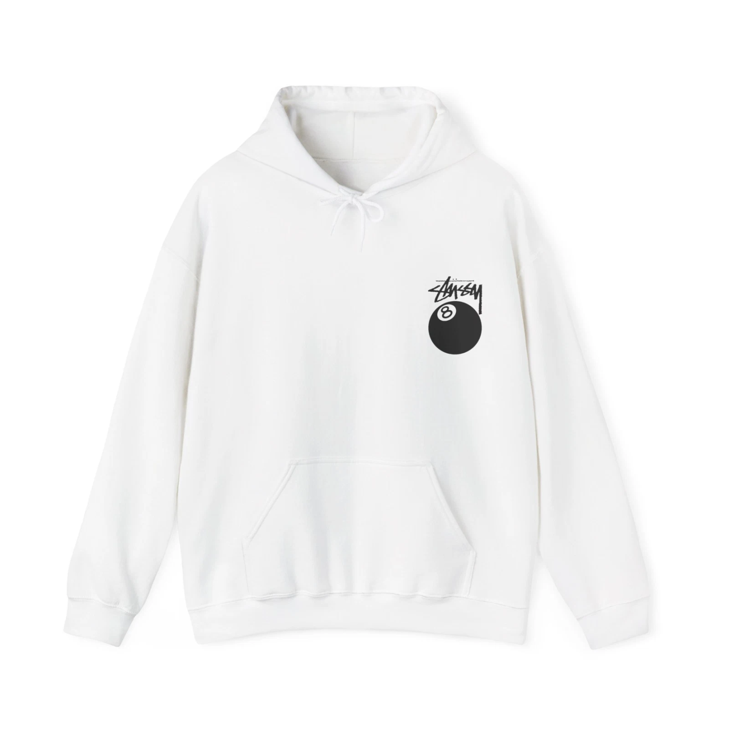 STÜSSY 8 BALL REP HOODIE, Streetwear Sweatshirt, Urban Fashion, Cool Pullover
