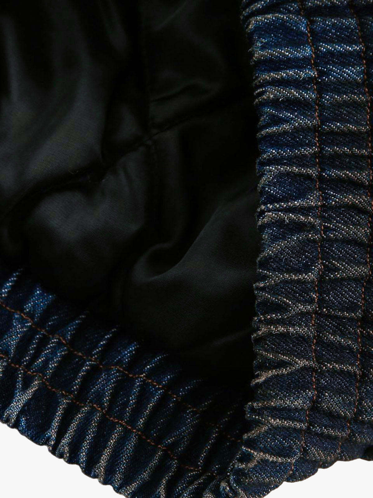 Thesupermade Washed Denim Fur Hooded Jacket - 2265