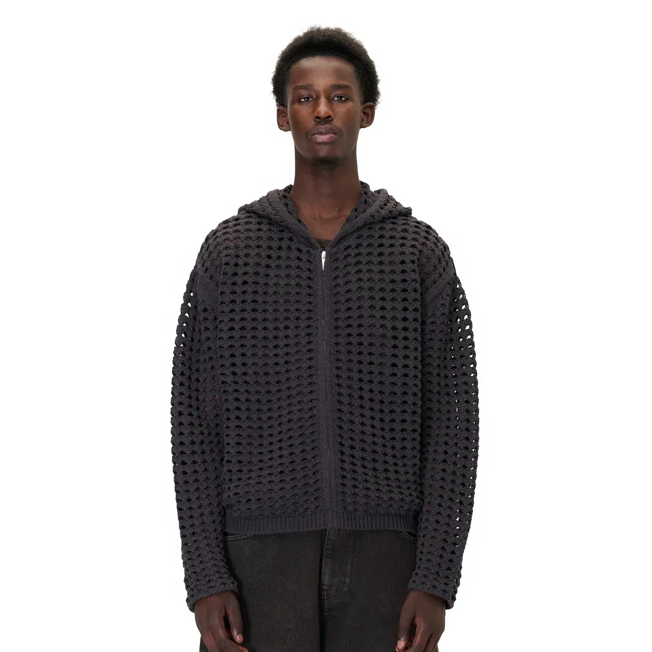 Regal Dial Crochet Zip-Up