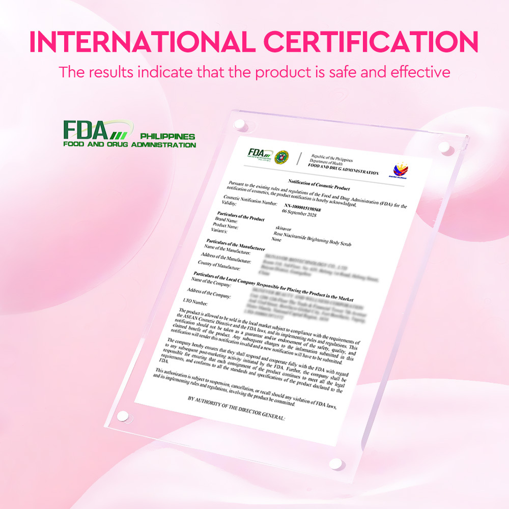 Rose Niacinamide Brightening Body Scrub