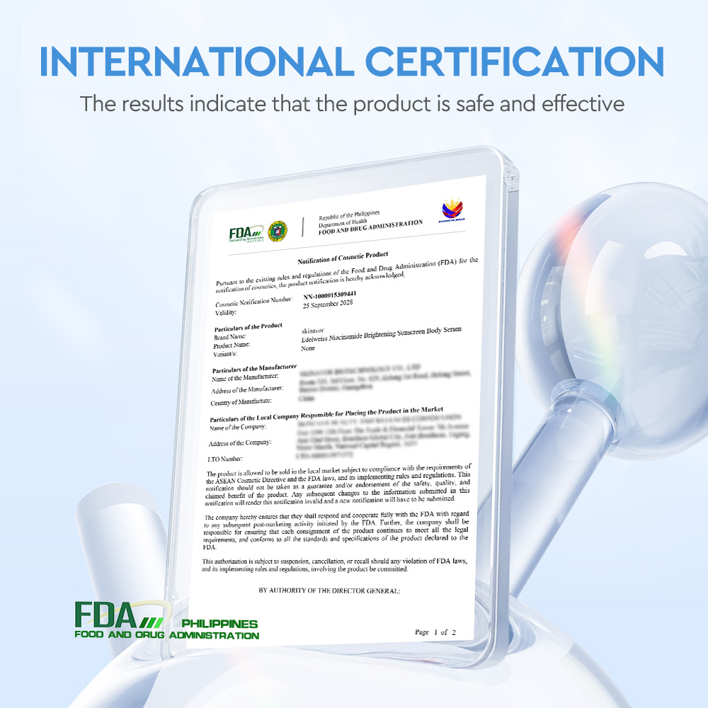 Edelweiss Niacinamide  Brightening Sunscreen  Body Serum