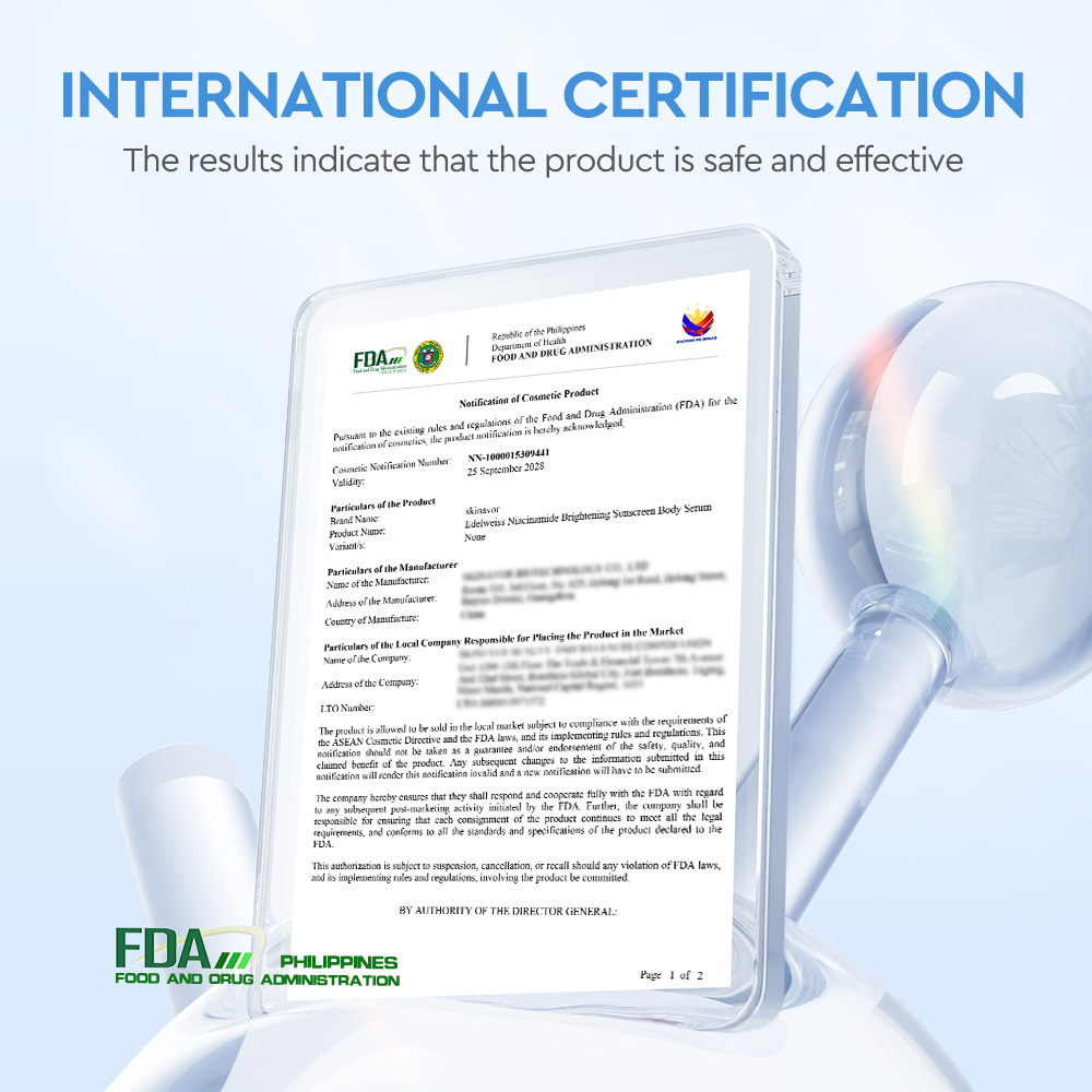 Edelweiss Niacinamide  Brightening Sunscreen  Body Serum