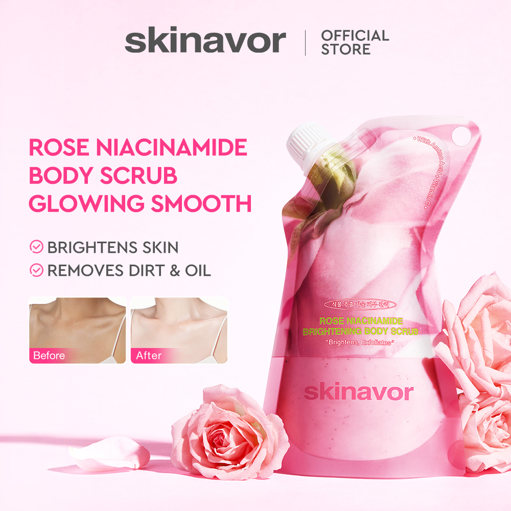 Rose Niacinamide Brightening Body Scrub