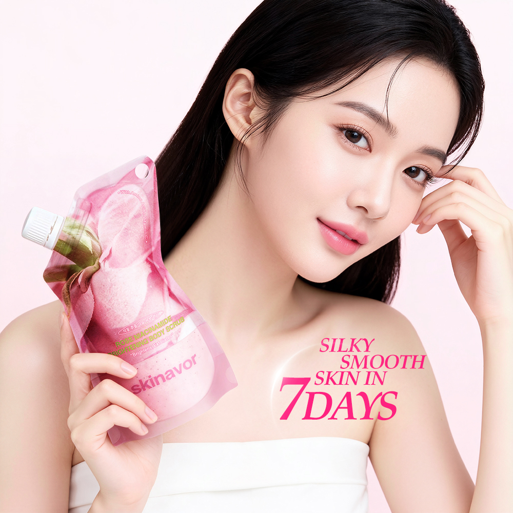 Rose Niacinamide Brightening Body Scrub