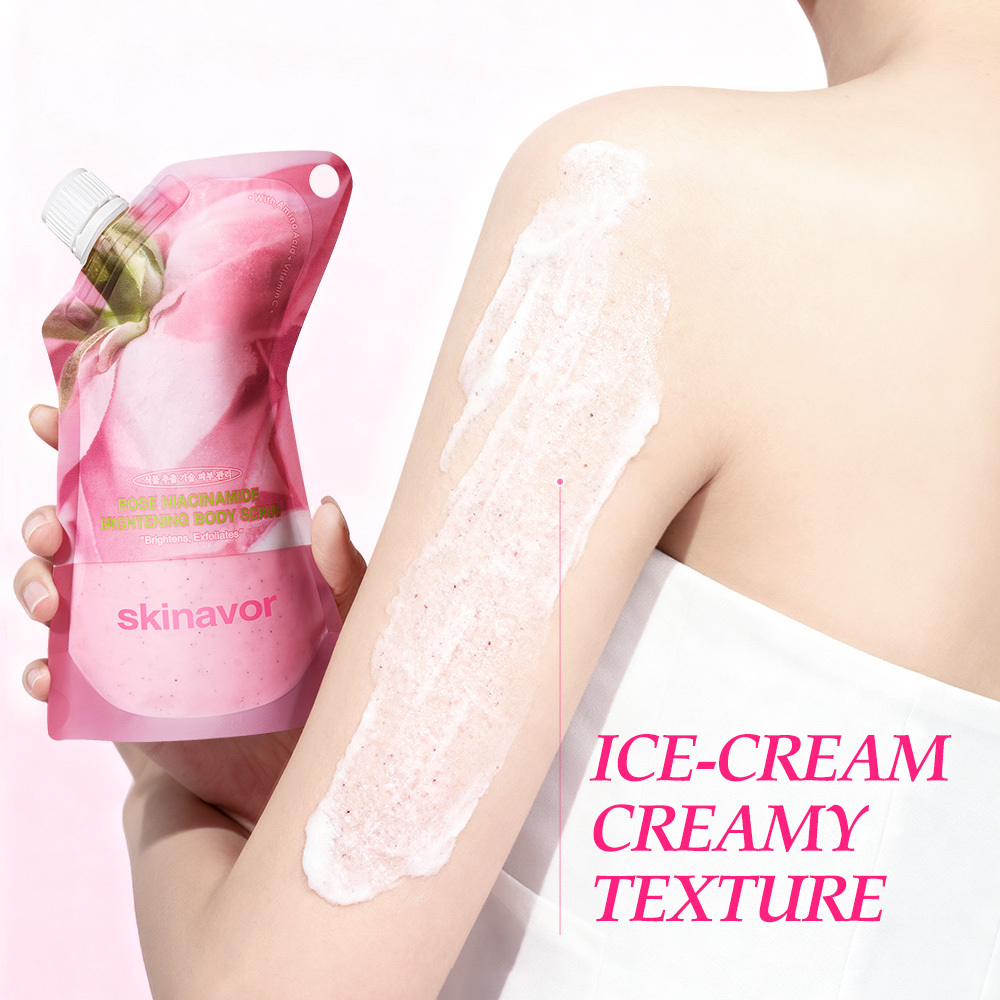 Rose Niacinamide Brightening Body Scrub
