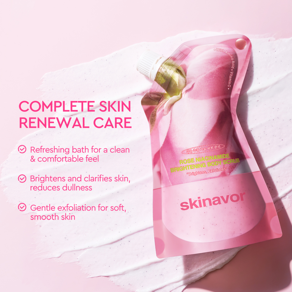 Rose Niacinamide Brightening Body Scrub