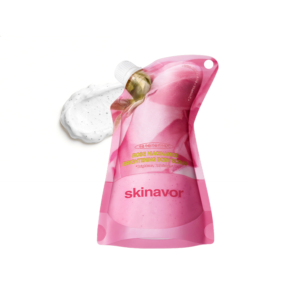 Rose Niacinamide Brightening Body Scrub-SKINEVER