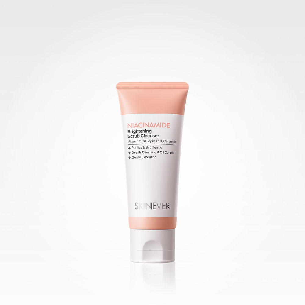 SKINEVER 3% Niacinamide Facial Scrub Cleanser Cleanses the Skin, Removes Dead Skin, Exfoliates, Brightens, and Whitens-SKINEVER