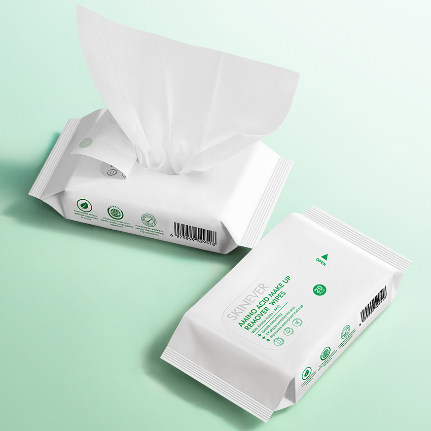 Amino Acid Make Up Remover Wipes-SKINEVER