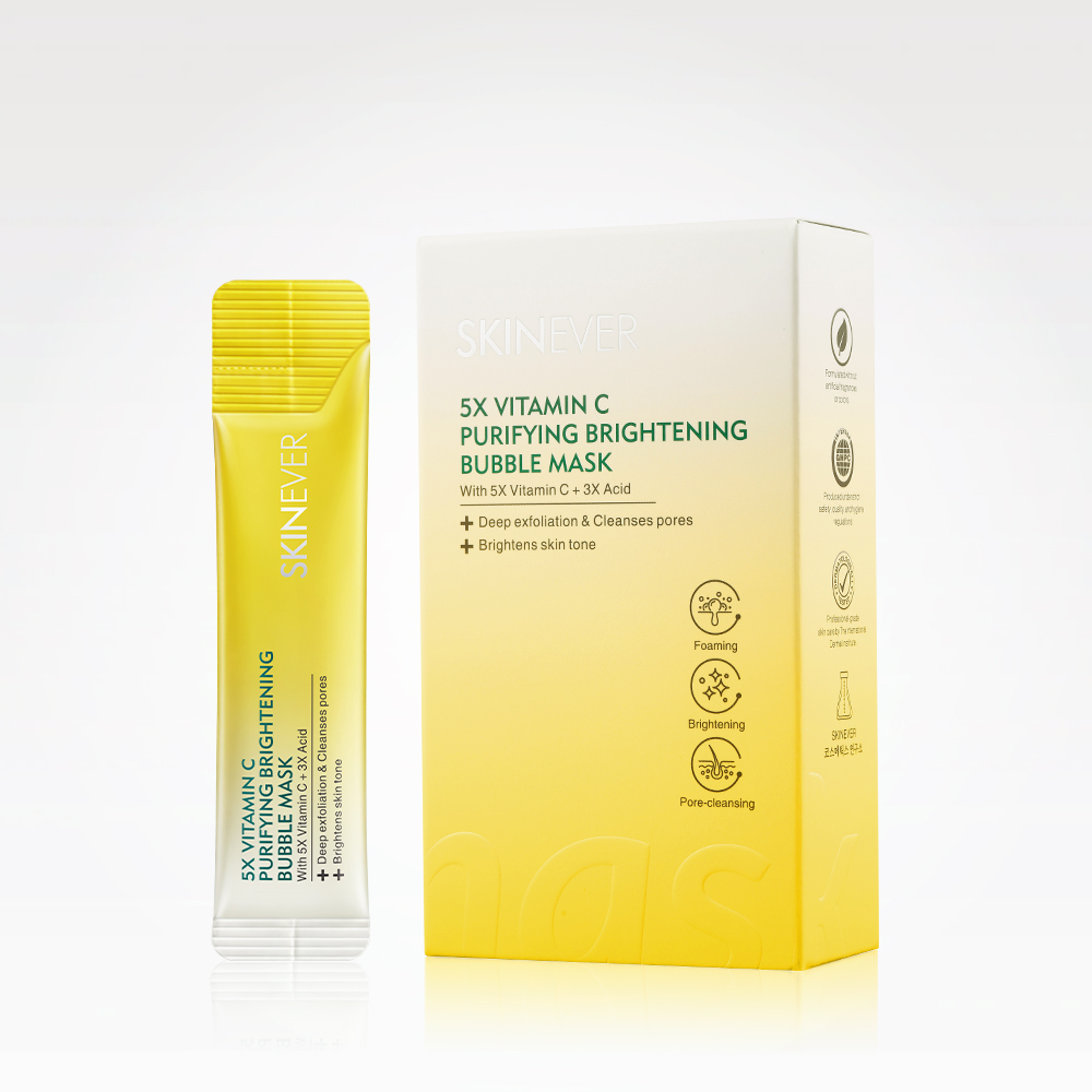 5X Vitamin C Purifying Brightening Bubble Mask-SKINEVER