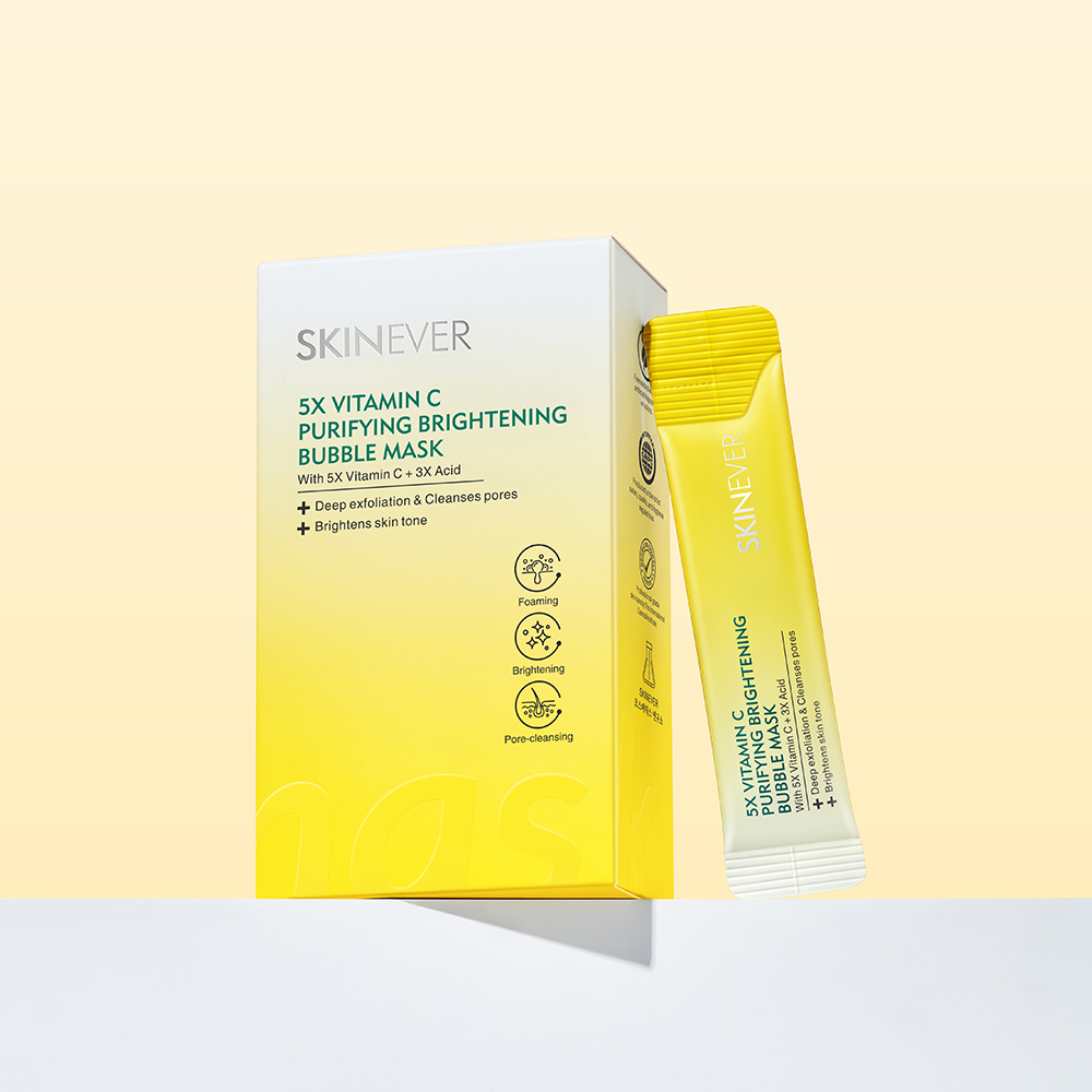 5X Vitamin C Purifying Brightening Bubble Mask-SKINEVER
