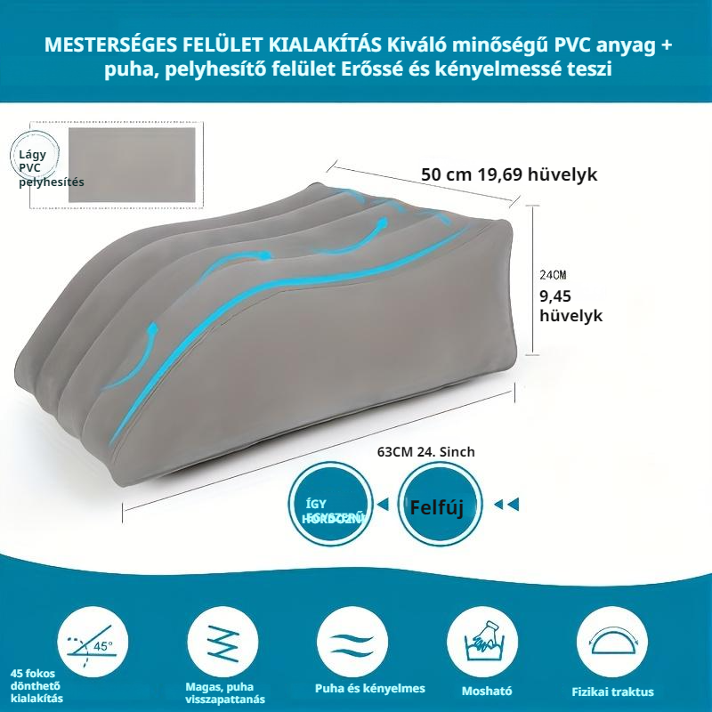 Lábemelő párna felfújható ékpárna