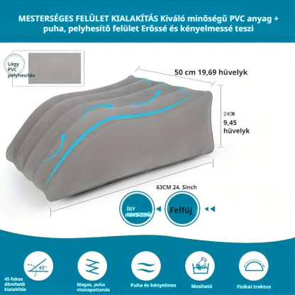 Lábemelő párna felfújható ékpárna