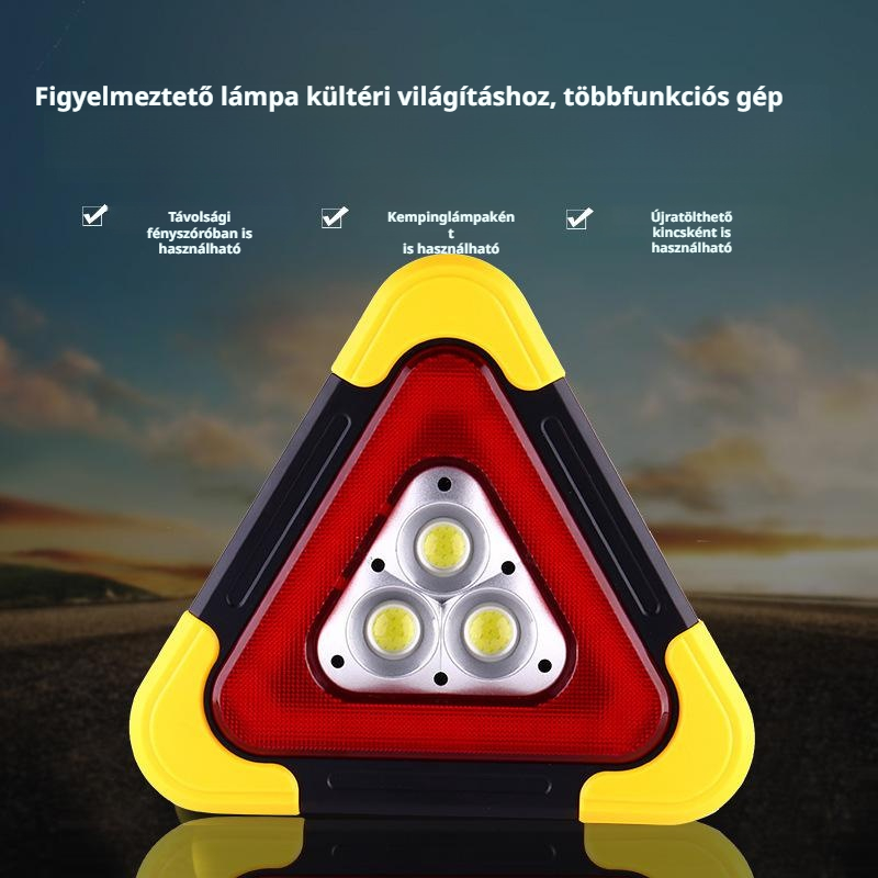 Napelemes autóállvány nemzeti szabványos vészjelző tábla