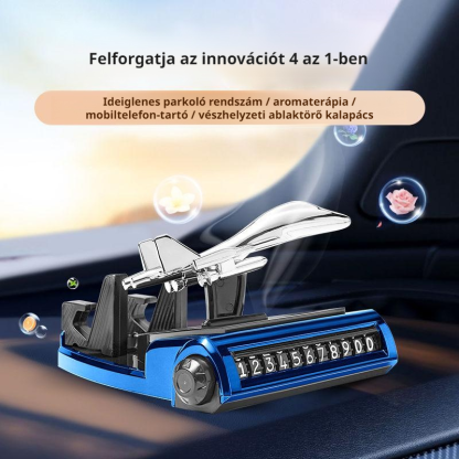 Ideiglenes parkoló rendszámtábla aromaterápiás középkonzol