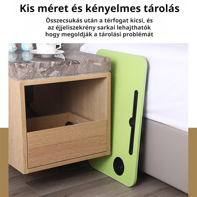 Összecsukható multifunkcionális lusta asztal