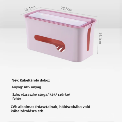 Aljzatos vezeték tároló doboz