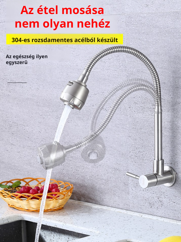 360 fokban forgatható univerzális csaptelep