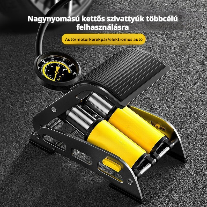 Autó légpumpa, gumiabroncs nagynyomású légpumpa autókhoz