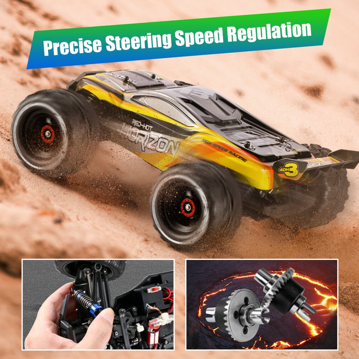 RC Cars 4D H3 Remote Control Trucks