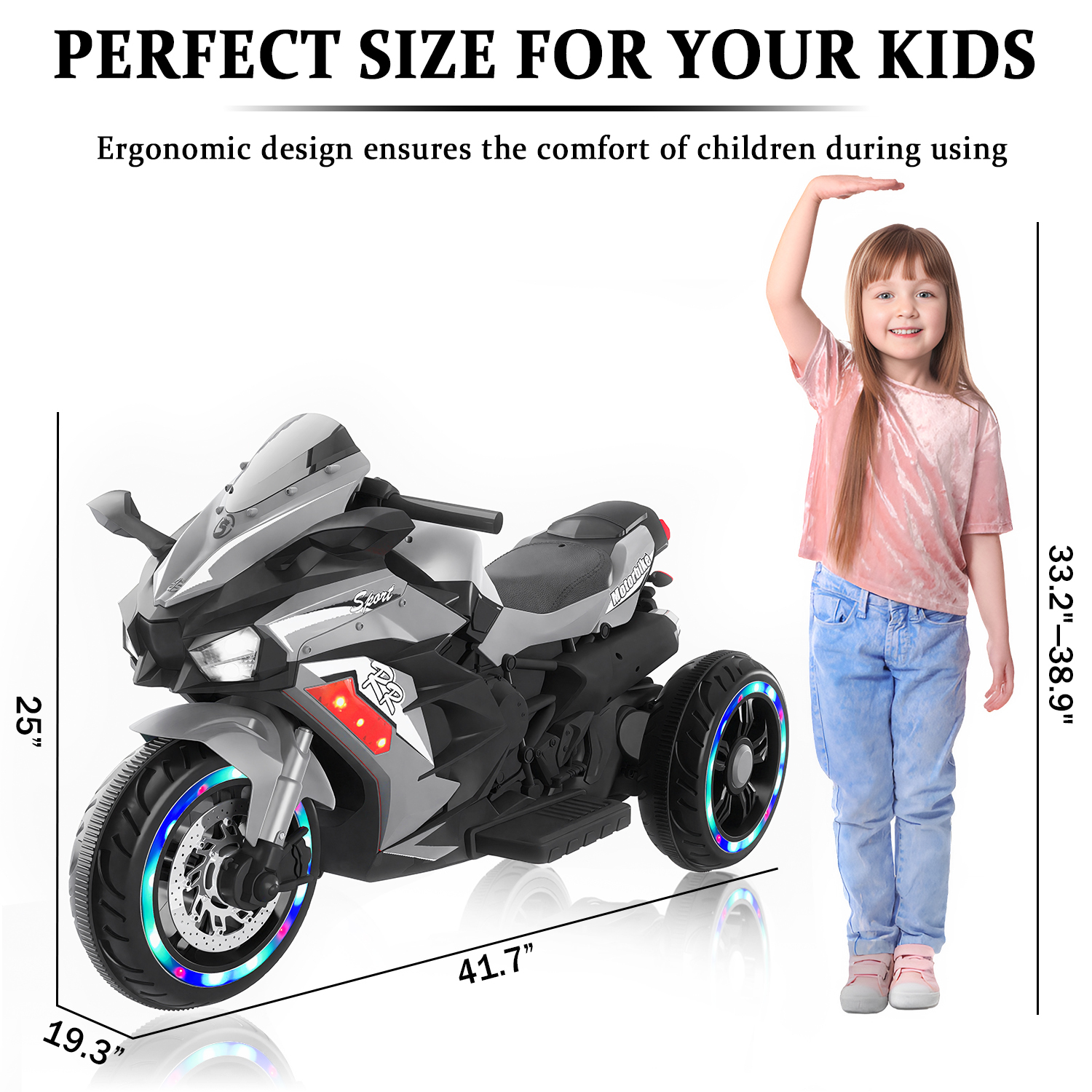 12v Ride on Motorcycle for Kids Electric Cars 