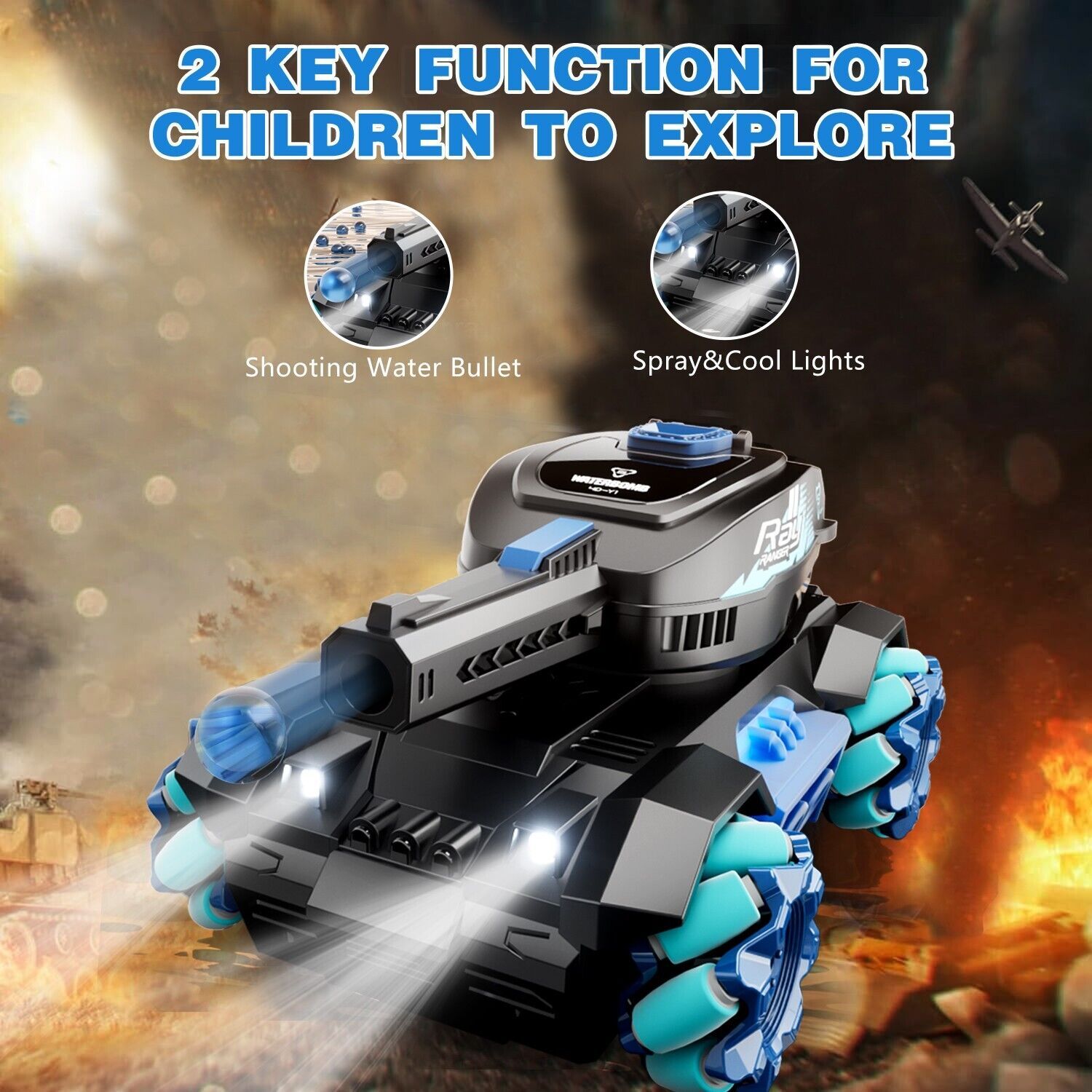 RC Tank 4WD Radio Controlled Cars For Kids