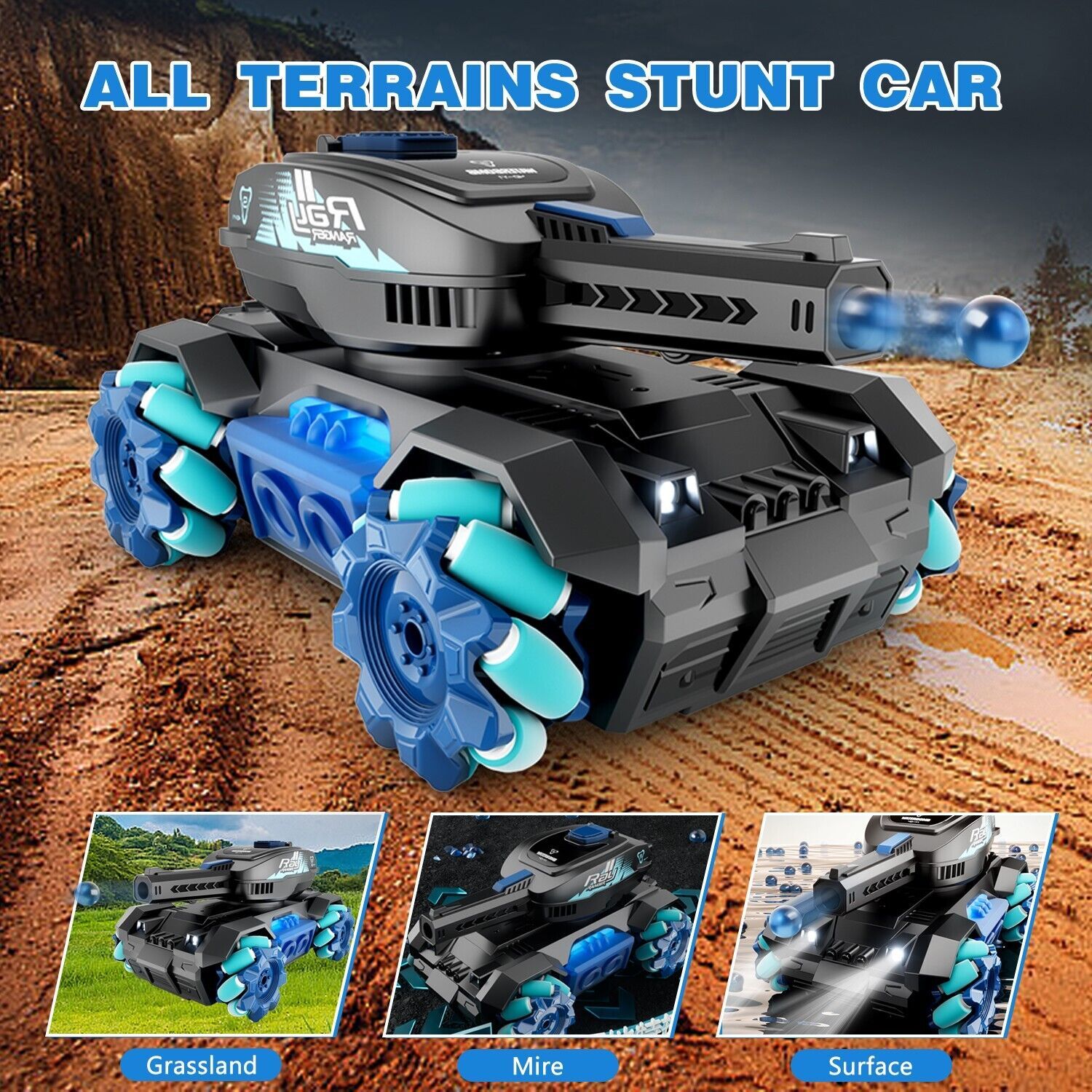 RC Tank 4WD Radio Controlled Cars For Kids
