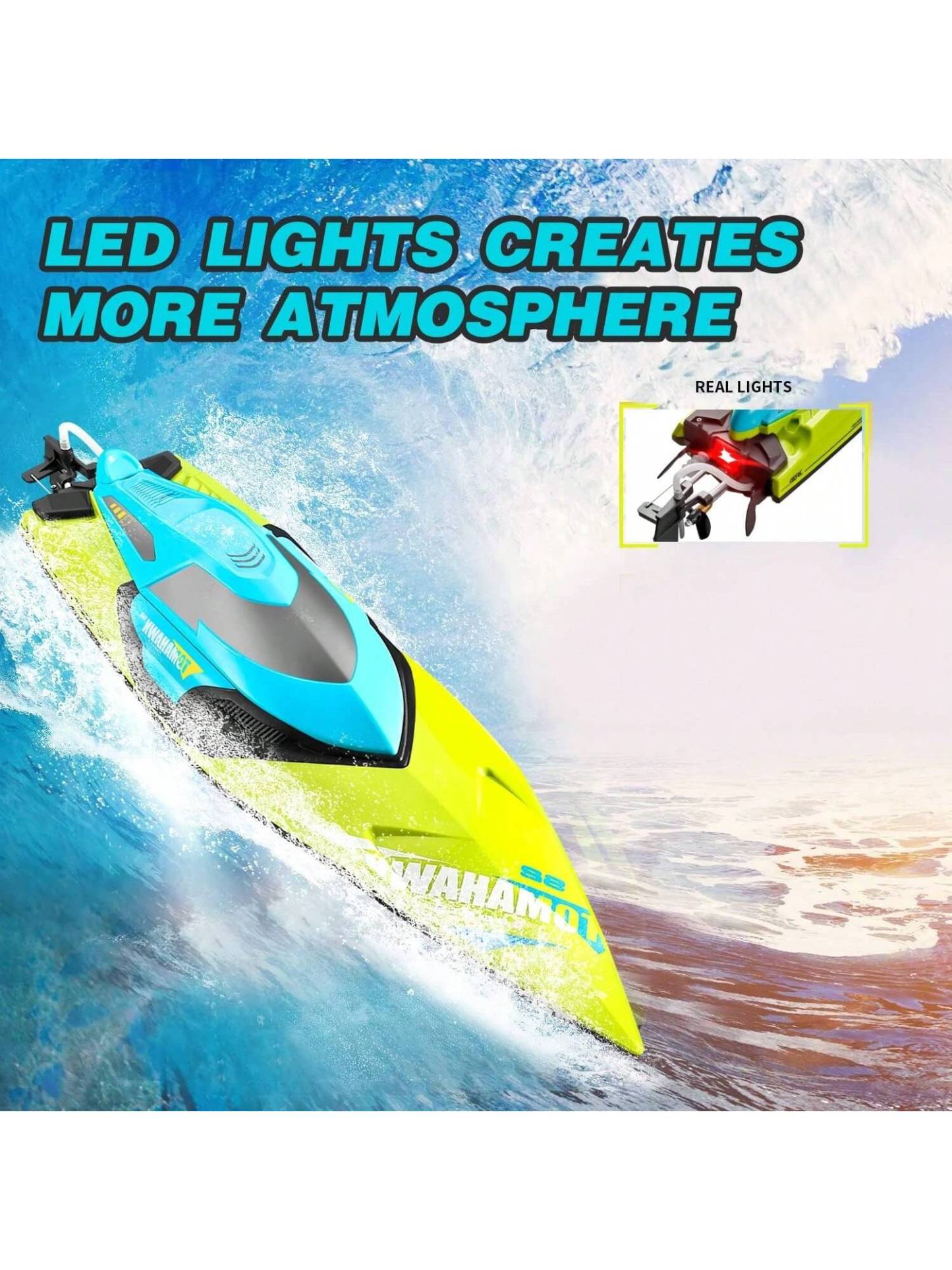 S2 Remote Control Boat for Kids RC Speed Boats