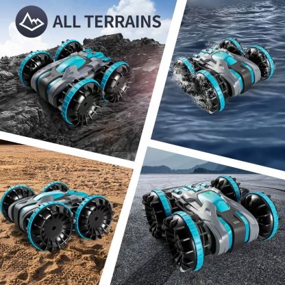 RC Amphibious Stunt Car Toys for Kids 