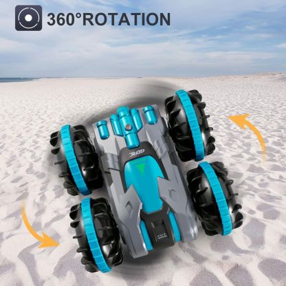 RC Amphibious Stunt Car Toys for Kids 