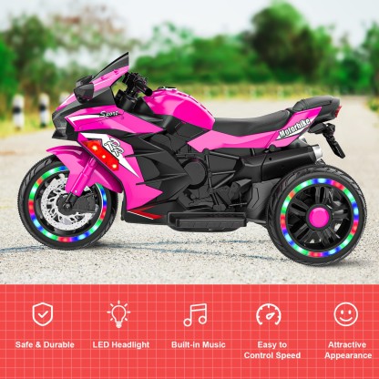 Ride on Toys Electric Three-Wheeled Motorcycles  for Kids
