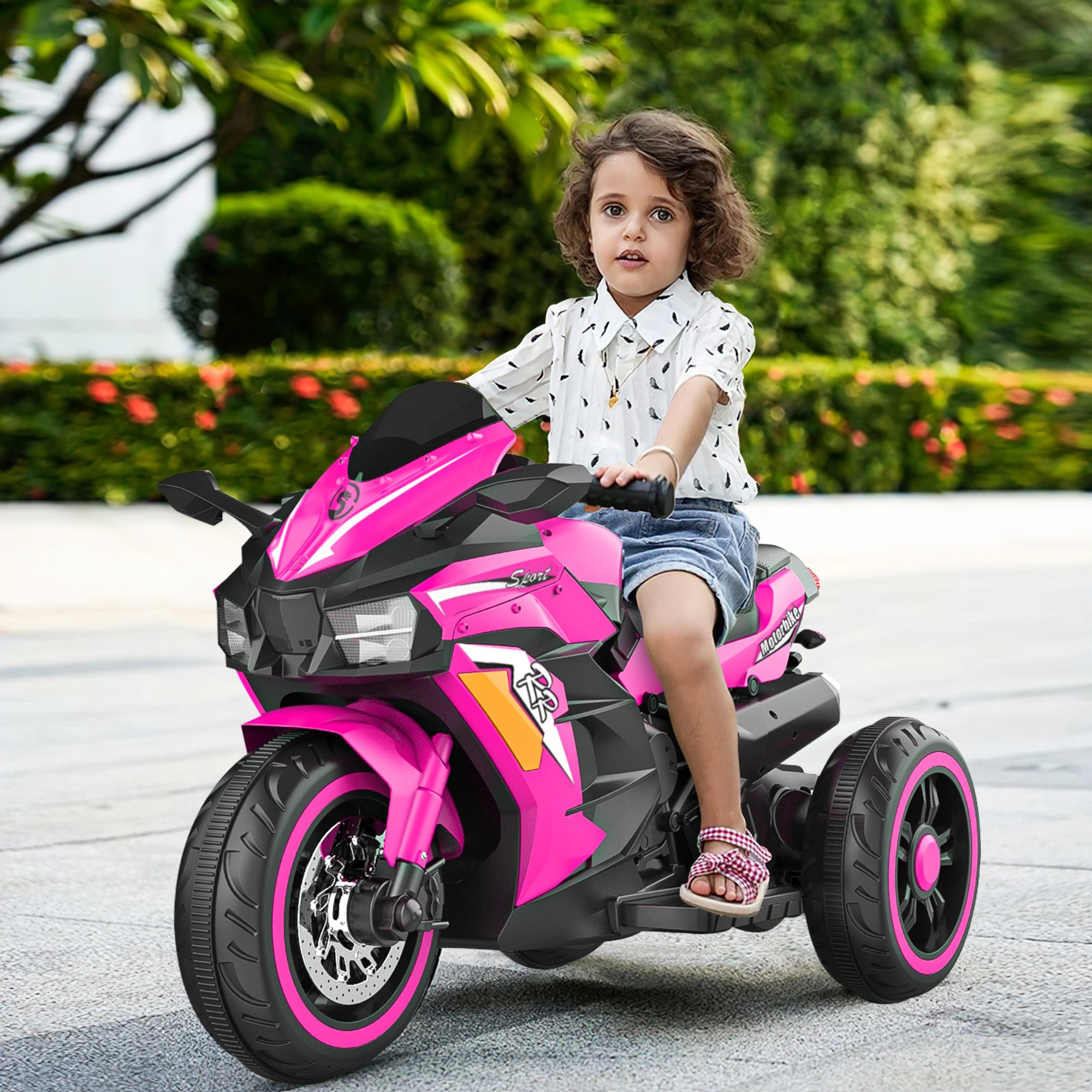 Ride on Toys Electric Three-Wheeled Motorcycles  for Kids