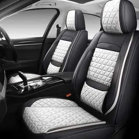 🚗2024 Husă scaun de lux din piele de înaltă calitate - Potrivită pentru toate vehiculele (personalizare gratuită❗)