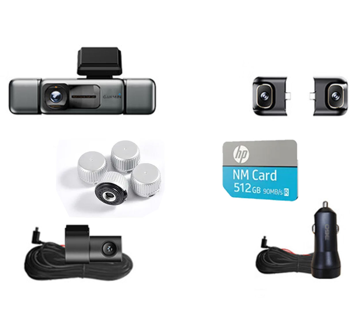 Garmin G980 chytrá palubní kamera s umělou inteligencí a hlasovým ovládáním, vybavená čtyřmi kamerami, 360° panoramatickým zobrazením, 4K ultra vysokým nočním viděním a GPS sledováním