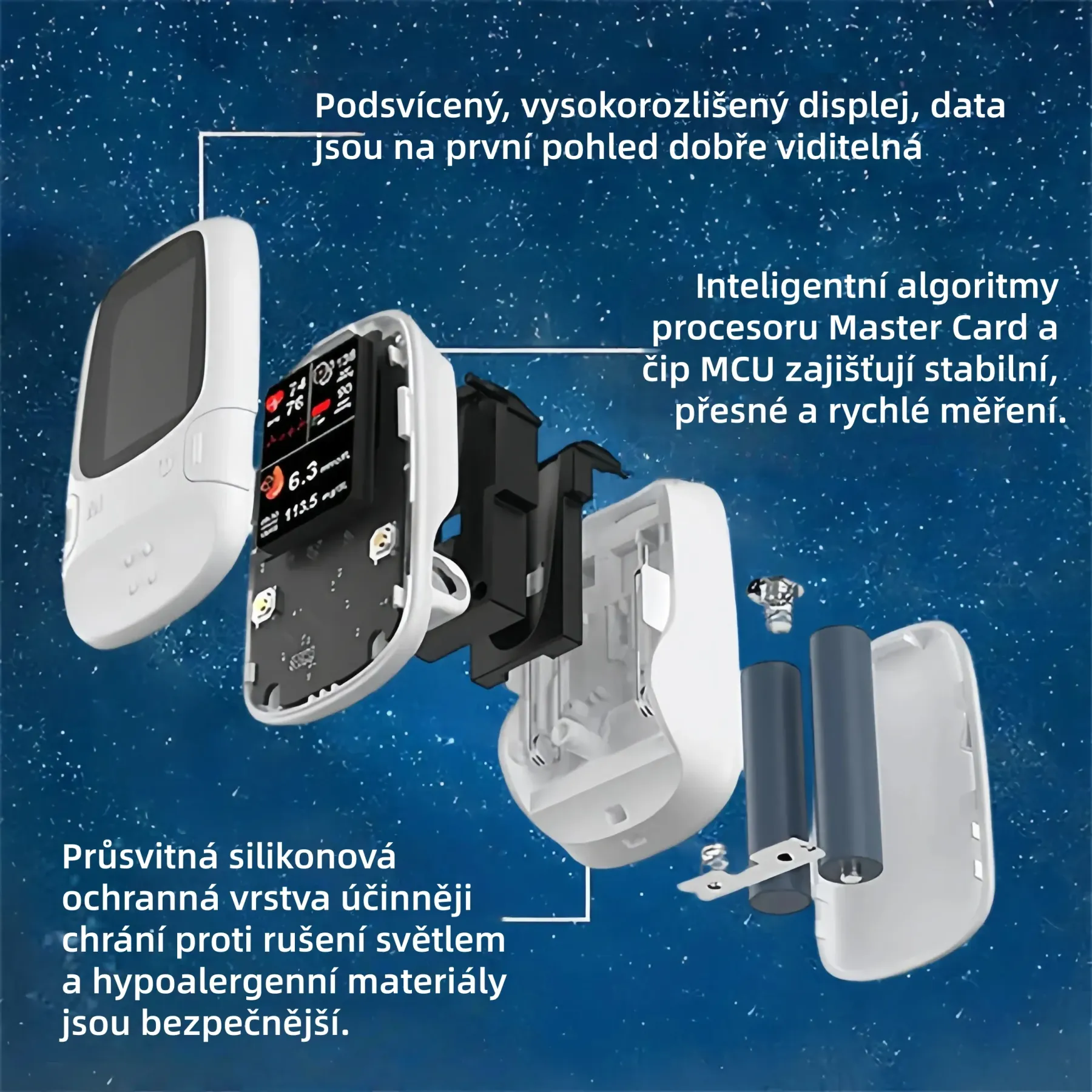 Omron™ představuje nově uvedený neinvazivní chytrý glukometr pro měření hladiny glukózy v krvi 🔥Vyrobeno v USA🔥