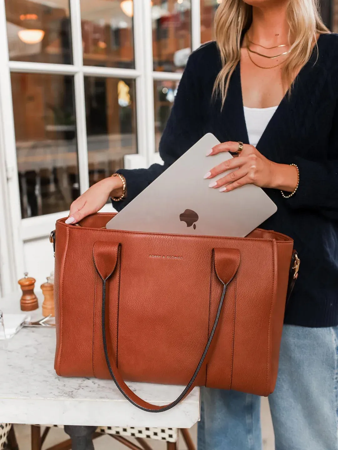 Multitasking Velkokapacitní ekologická cestovní taška na počítač s kapsou na láhev s vodou