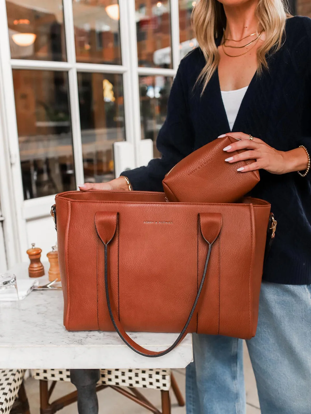 Multitasking Velkokapacitní ekologická cestovní taška na počítač s kapsou na láhev s vodou