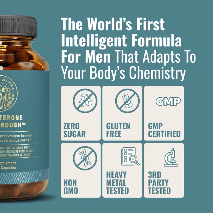 Průlom v testosteronu - Budujte svalovou hmotu, přitahujte opačné pohlaví, zlepšujte kvalitu spermatu, znovu získáte sebevědomí, znovu získáte optimální sexuální výkon, zlepšujete kvalitu