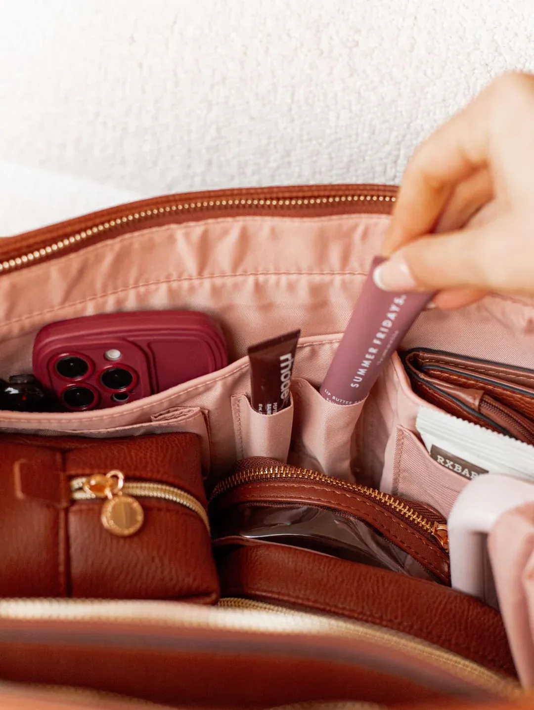 Multitasking Velkokapacitní ekologická cestovní taška na počítač s kapsou na láhev s vodou