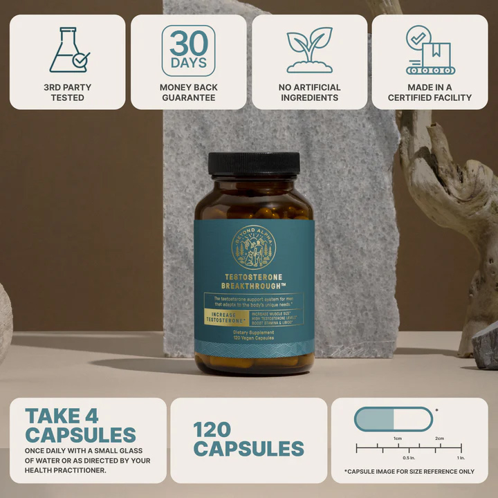 Průlom v testosteronu - Budujte svalovou hmotu, přitahujte opačné pohlaví, zlepšujte kvalitu spermatu, znovu získáte sebevědomí, znovu získáte optimální sexuální výkon, zlepšujete kvalitu