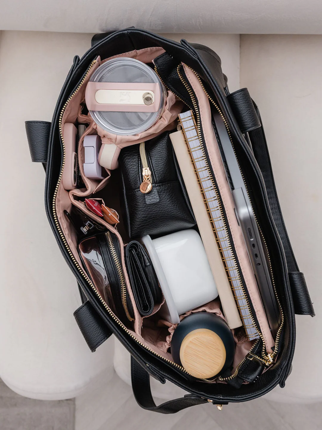 Multitasking Velkokapacitní ekologická cestovní taška na počítač s kapsou na láhev s vodou