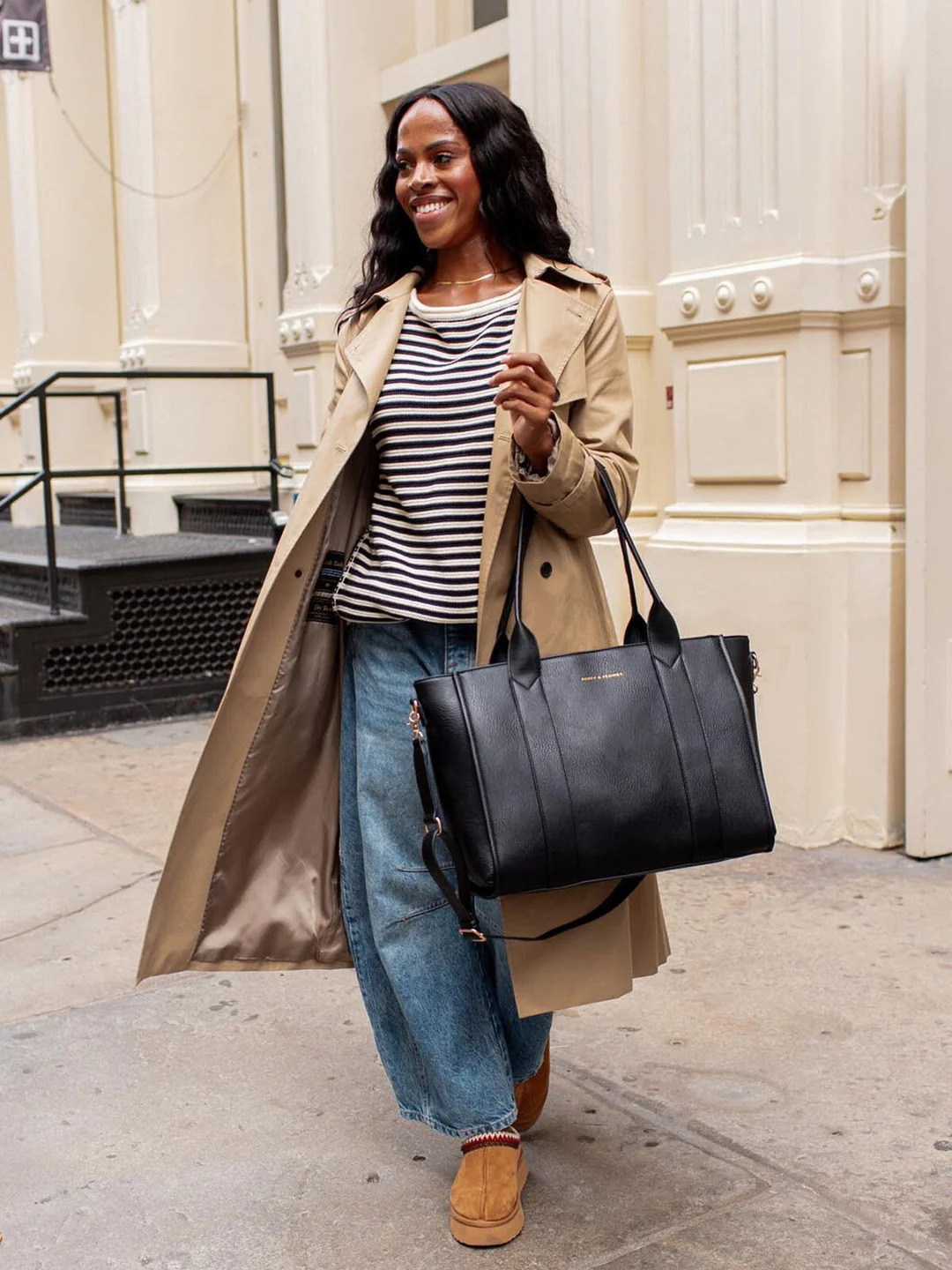 Multitasking Velkokapacitní ekologická cestovní taška na počítač s kapsou na láhev s vodou