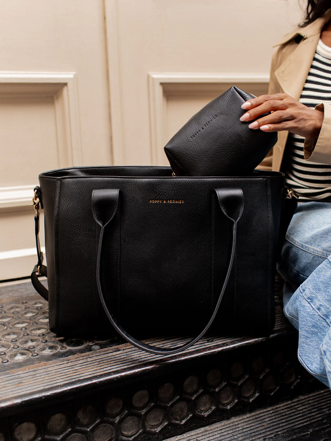 Multitasking Velkokapacitní ekologická cestovní taška na počítač s kapsou na láhev s vodou