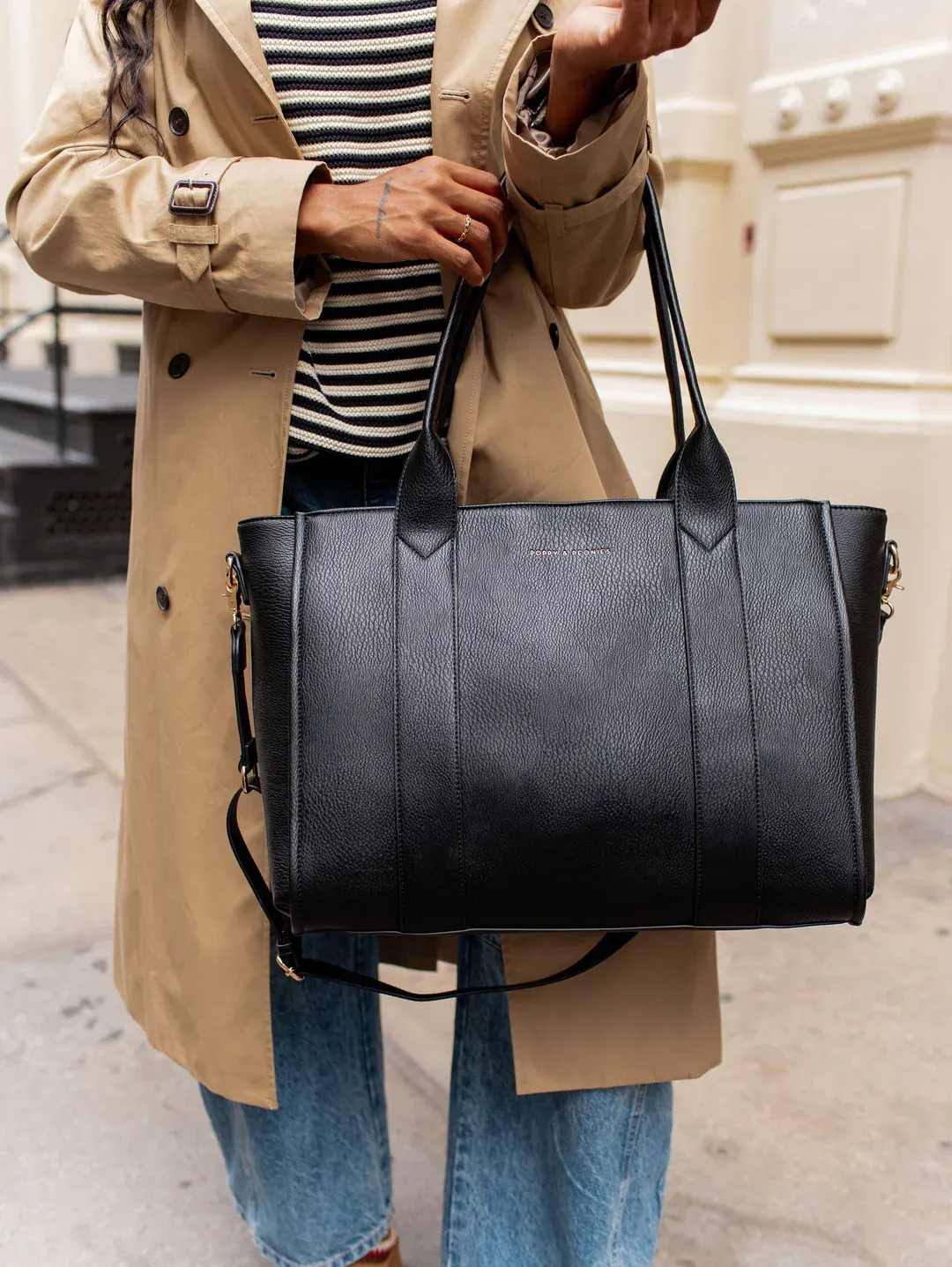 Multitasking Velkokapacitní ekologická cestovní taška na počítač s kapsou na láhev s vodou