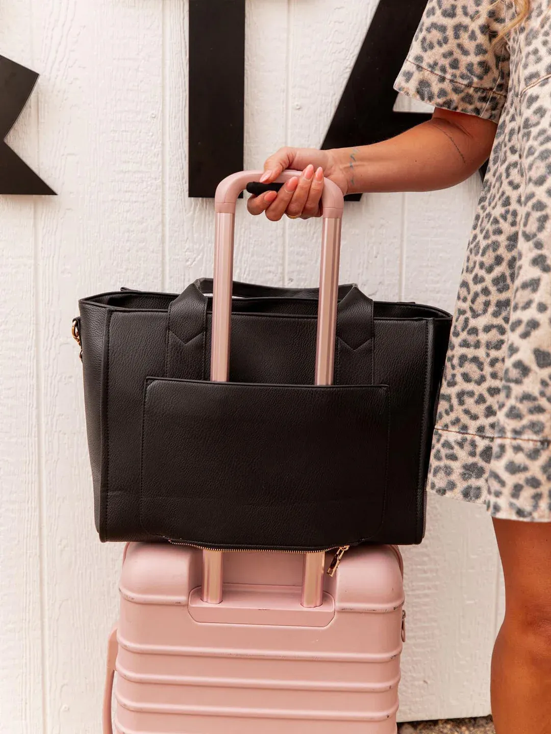 Multitasking Velkokapacitní ekologická cestovní taška na počítač s kapsou na láhev s vodou