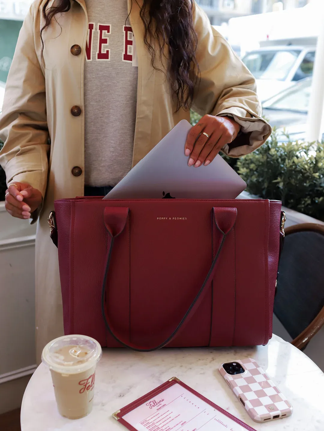 Multitasking Velkokapacitní ekologická cestovní taška na počítač s kapsou na láhev s vodou