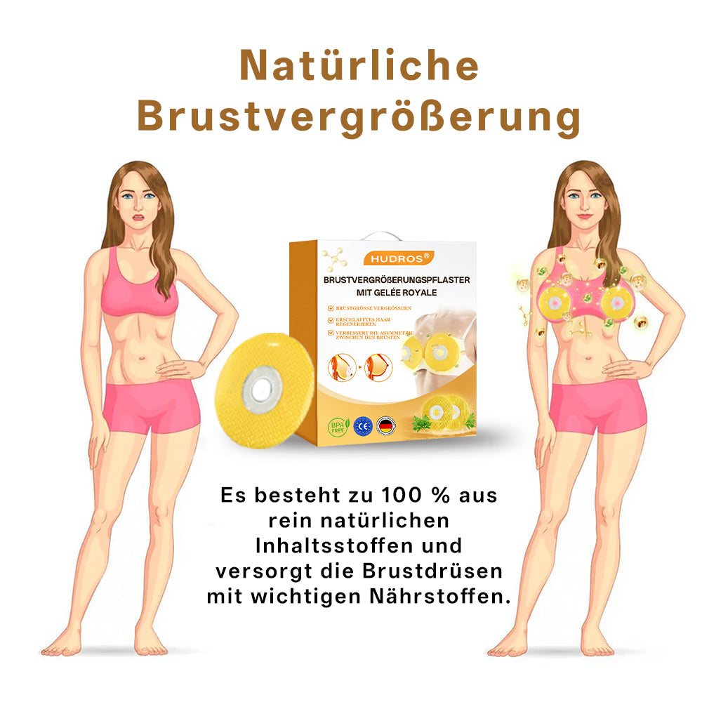 💎【Oficiální vlajkový obchod】𝐇𝐔𝐃𝐑𝐎𝐒® Náplasti s mateří kašičkou pro zvětšení prsou. Bezpečné pro použití během kojení.