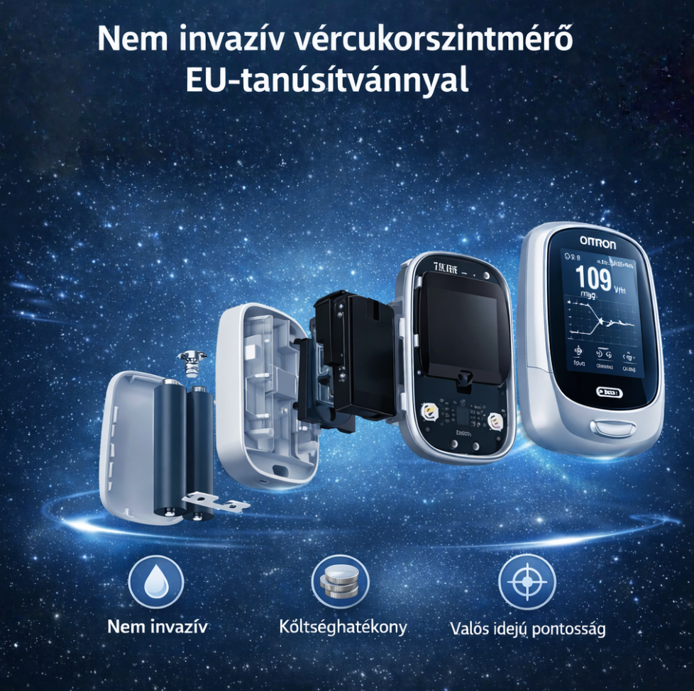 2026 Omron™ bemutatja az újonnan piacra dobott non-invazív okos vércukormérőt 🔥